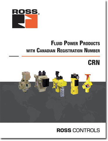 ROSS® Fluid Power Products with Canadian Registration Number ROSS® Fluid Power Products with Canadian Registration Number