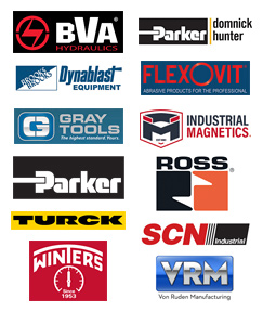 Vendors: BVA Hydraulics, Domnick Hunter, Dynablast Equipment, FlexOVit, Gray Tools, Industrial Magnetics, Parker, ROSS Controls, SCN Industrial, Turck, Von Ruden Manufacturing, Winters Instruments